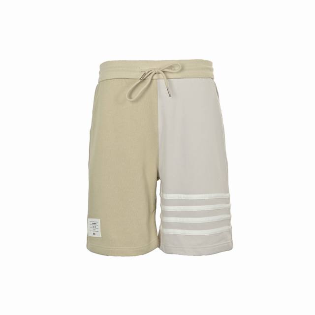 Thom Browne 25Ss Four-Stripe Woven Belt Shorts Fabric Made From Professionally S