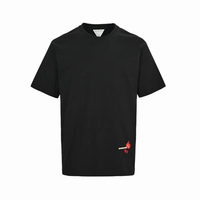 Bottega Veneta Bv 25Ss Matchstick Embroidered Short-Sleeve Shirt Made From Cotto