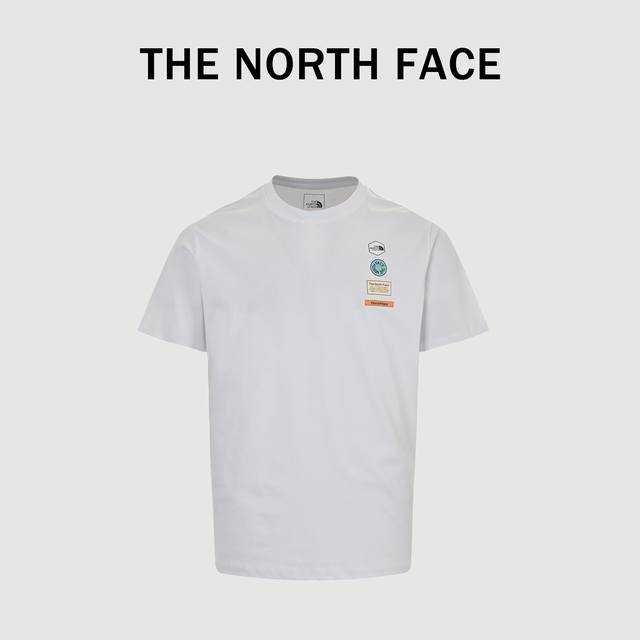 Thenorthface North Face Summer New Retro Colorful Badge Short-Sleeve T-Shirt Wit