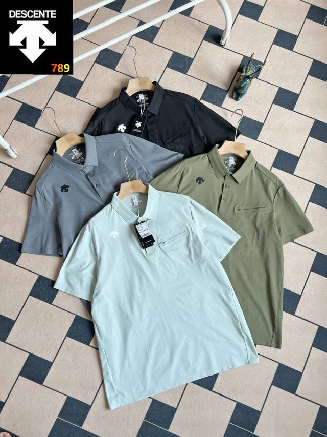 Dscente D'sant? Spring/Summer Overseas Edition Classic Short-Sleeve Polo Shirt.