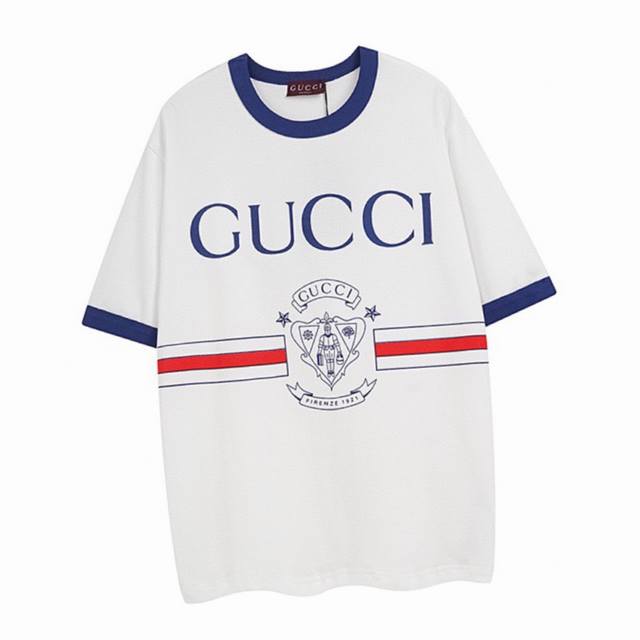Gucci Summer New Arrival 1921 Luggage Handler Emblem Print Color-Blocked Round N