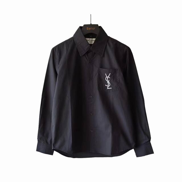 Actual Photos With Details + Size Chart Saint Laurent Ysl 23Ss Embroidered Logo