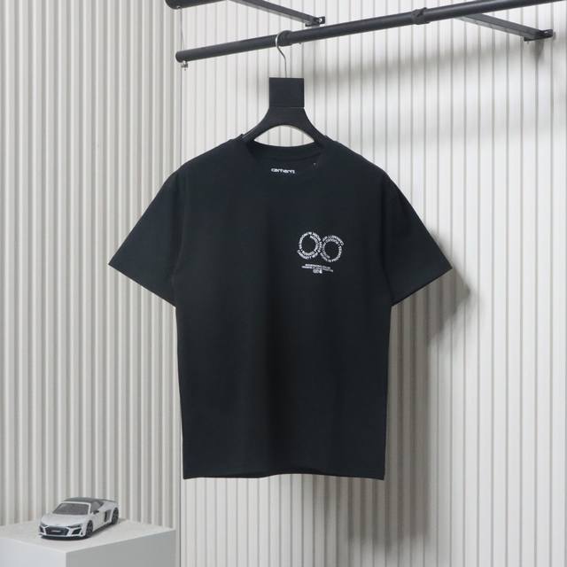 Carhartt Wip Ss25 S S Rotation T-Shirt Round Neck Pattern Printed Casual Cotton