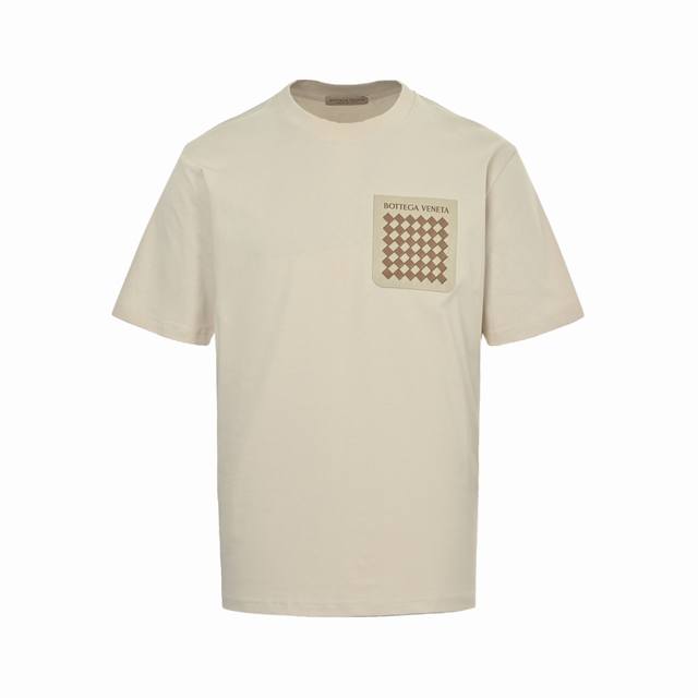 Bottega Veneta Bv 25Ss Pocket-Woven Element Short-Sleeve T-Shirt, New Bv Design,