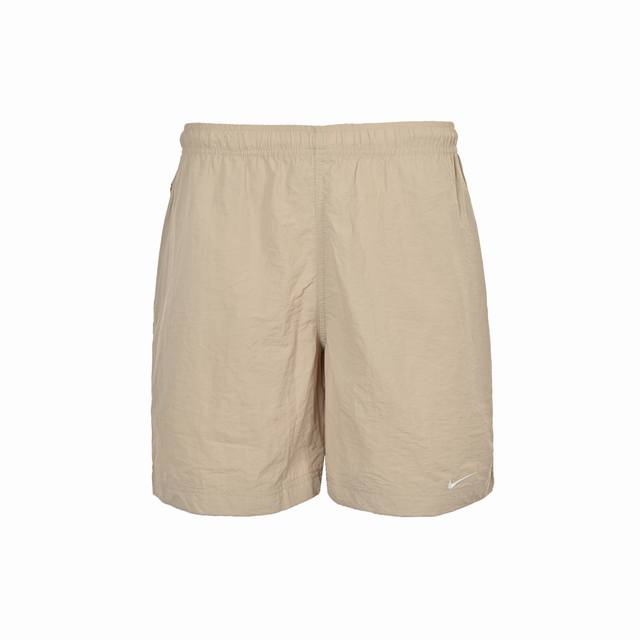 Nike Solid Color Small Embroidered Logo Shorts. High-Quality Fabric With Intrica