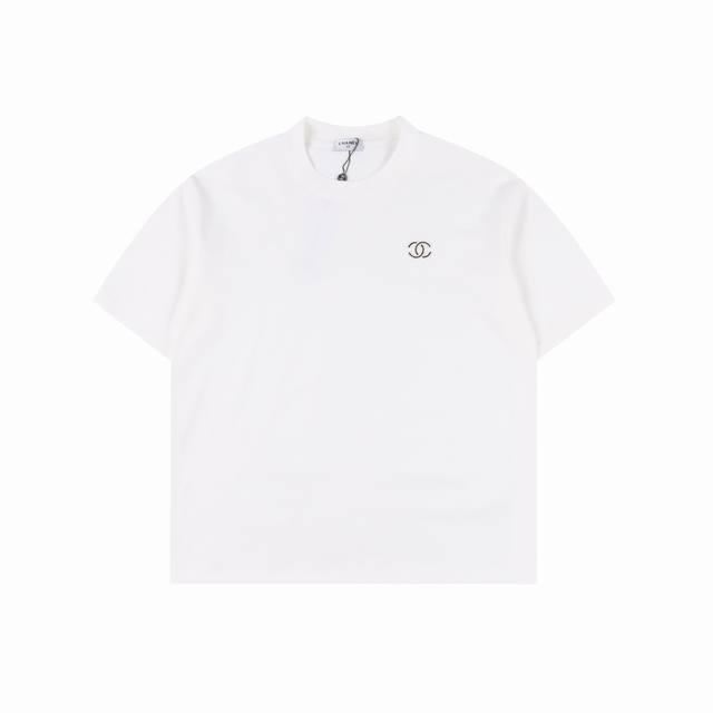 Chanel Chanel 25Ss Embroidered Small Label Short-Sleeve T-Shirt The Fabric Is Ma