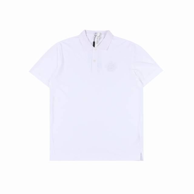 Burberry Embroidered Logo Collar Polo Shirt With Short Sleeves, Made From Cotton