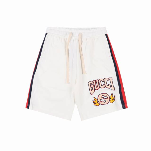 Gucci Flame Logo Towel-Stitch Letter Shorts: A New Aesthetic Inspiration With Pl