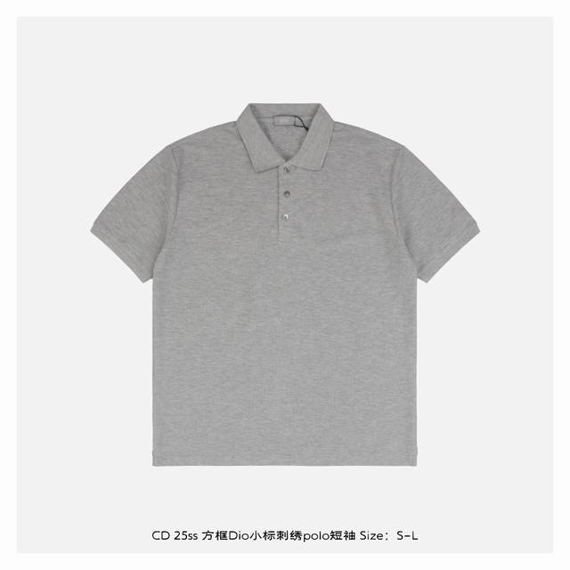 Dior 25Ss Square Frame Dio Small Logo Embroidered Polo Short-Sleeve Original Cus