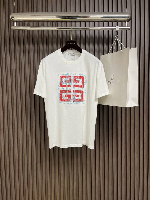 Givenchy Tomo Collaboration Round Neck Short-Sleeve T-Shirt, Featuring Imported