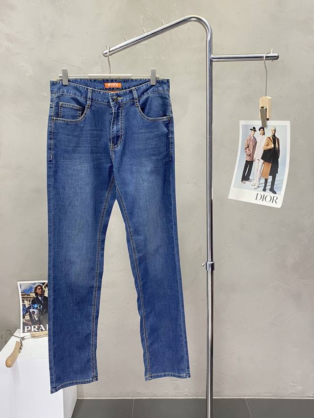 Hugo Boss Exclusive New Arrival Denim Pants High-End Version! Custom-Made Fabric