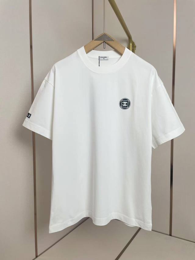 Chanel New Small Logo Minimalist T-Shirt With 3D Silicone Process, 280G Heavywei