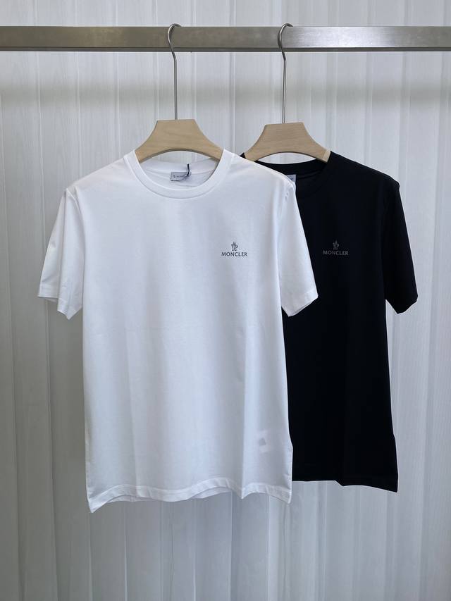 Mon&Cler 2025 Spring/Summer New Arrival Letter 3D Logo Print Short-Sleeve T-Shir