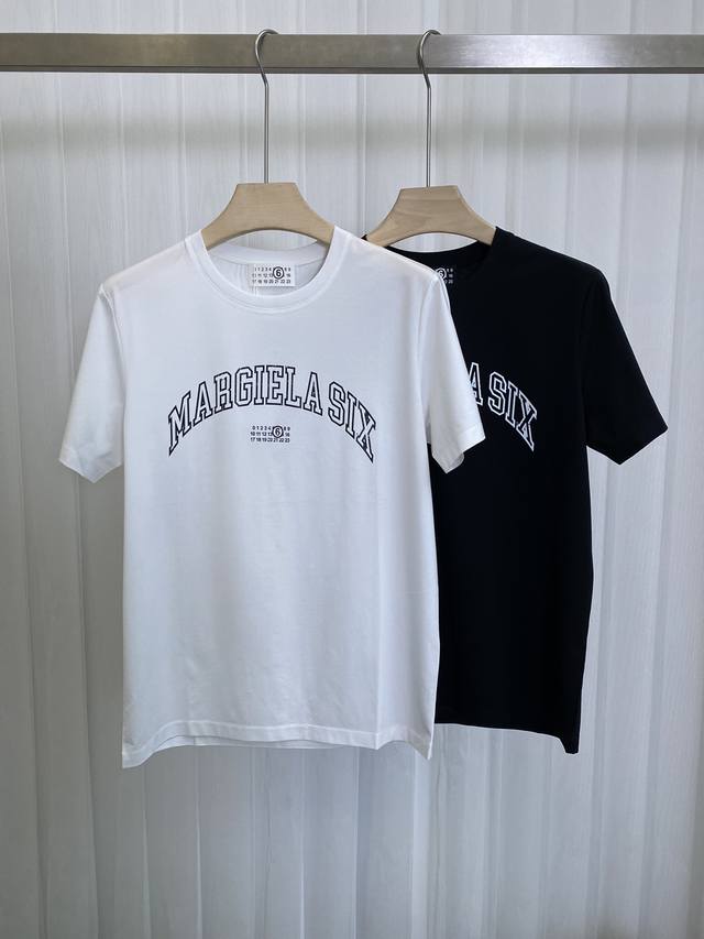 Mm6 Maison Margiela. 2025 Spring/Summer New Arrival Letter Logo Printed Emblem S