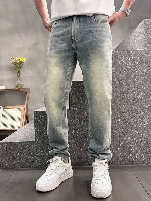 Lv 2025 Spring/Summer New Men's Casual Denim Pants, Top-Quality! Channel Orders