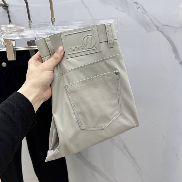 Wrinkle-Resistant Zegna 2025 Early Summer New Classic Five-Pocket Casual Pants.