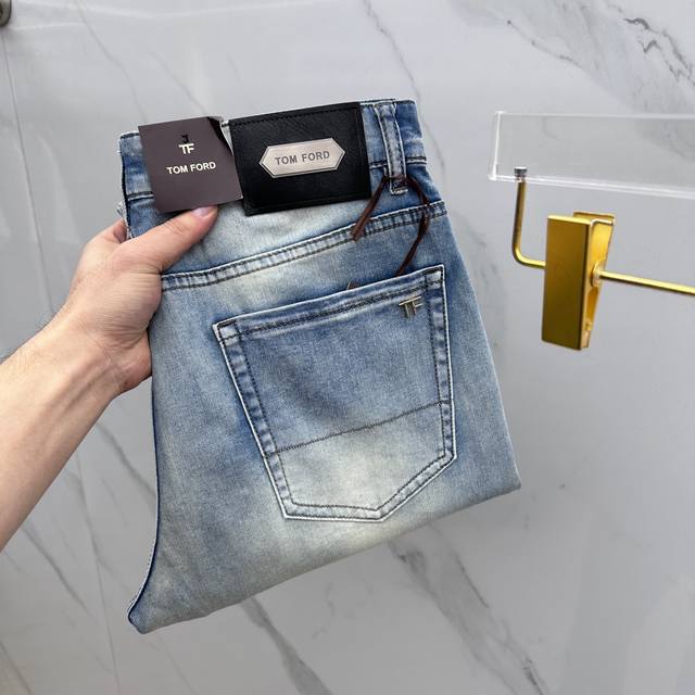 New Tom Ford High-End Custom-Made, 2025 Early Spring Latest Denim Pants, Availab