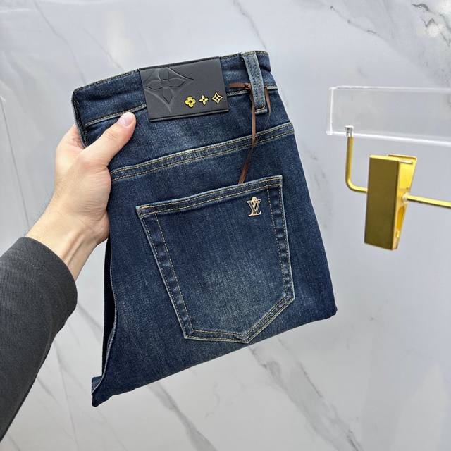 Lv Louis Vuitton High-End Custom-Made, 2025 Early Spring Latest Model Jeans, Rel