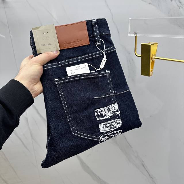 Christian Dior High-End Customization, 2025 Early Spring Latest Slim-Fit Denim P
