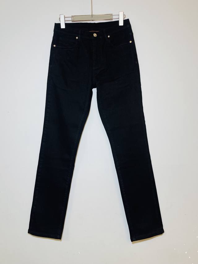 New Arrival Lp Black And Apricot Two-Tone Men's Denim Pants, Stretch, Slim Strai