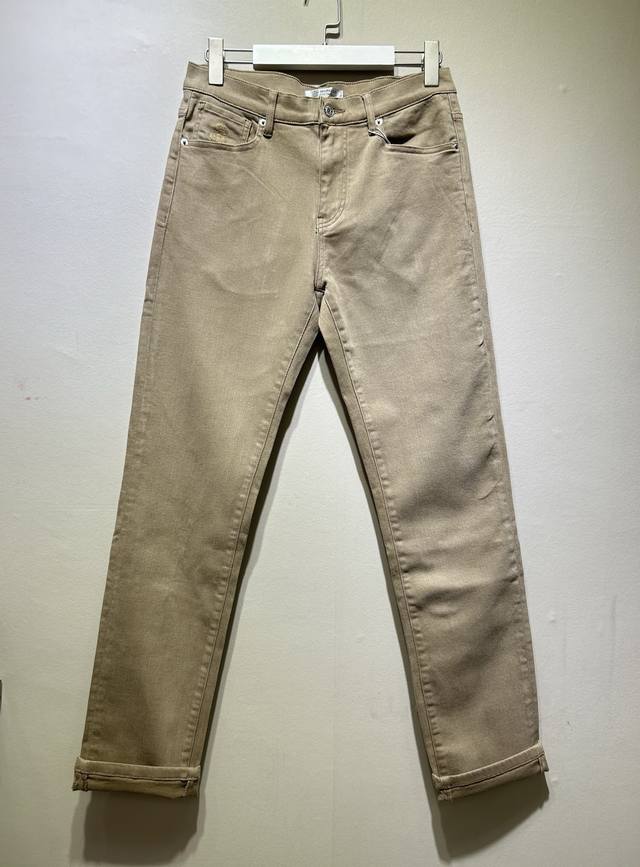 Bc Men's Denim Pants Khaki And Navy Two-Tone Slim Straight Leg Model #2806 Sizes