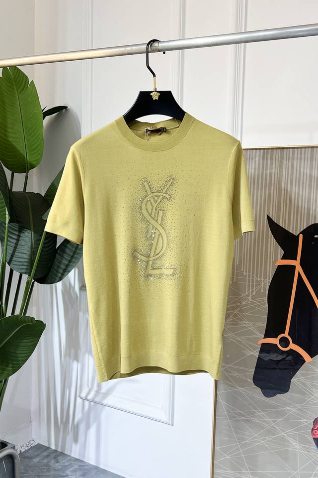 Ysl 2025Ss Snake Year New Year's Edition Spring/Summer Premium Short-Sleeve T-Sh
