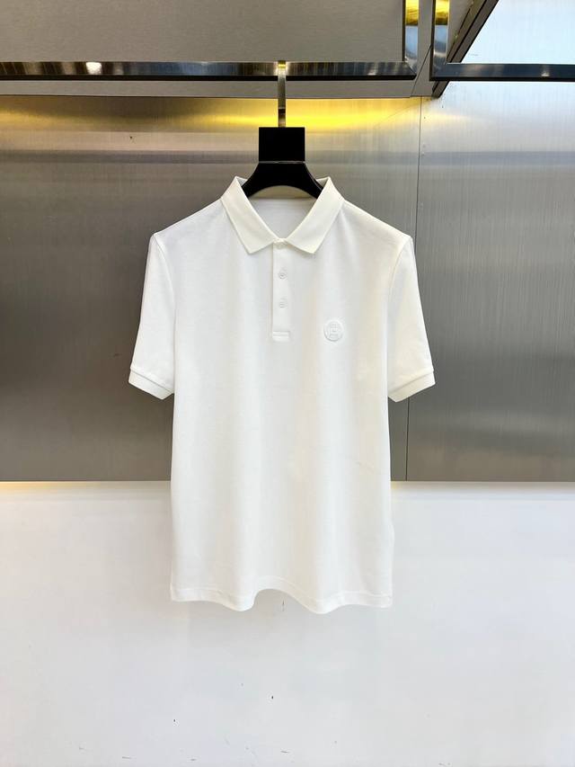 Herm S, 2025 Summer New Men's Collared Short-Sleeve Polo Shirt. Made From 100% P