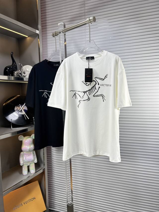 Arc* Arc'teryx Ss25 Spring/Summer New Short-Sleeve Shirt, Premium Pattern Logo,