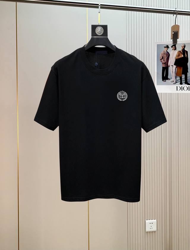 Dolce & Gabbana Embroidery. 2530 Spring/Summer New Arrival Fashionable Round-Nec