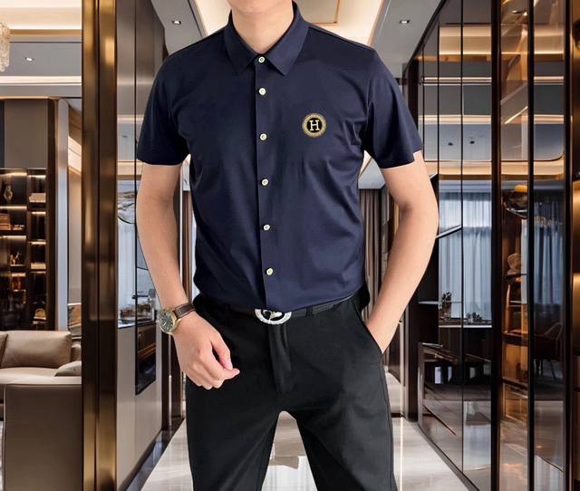 H*Rmes Herm S 2025 Early Spring New Arrival Men's Original Single-Piece Casual S
