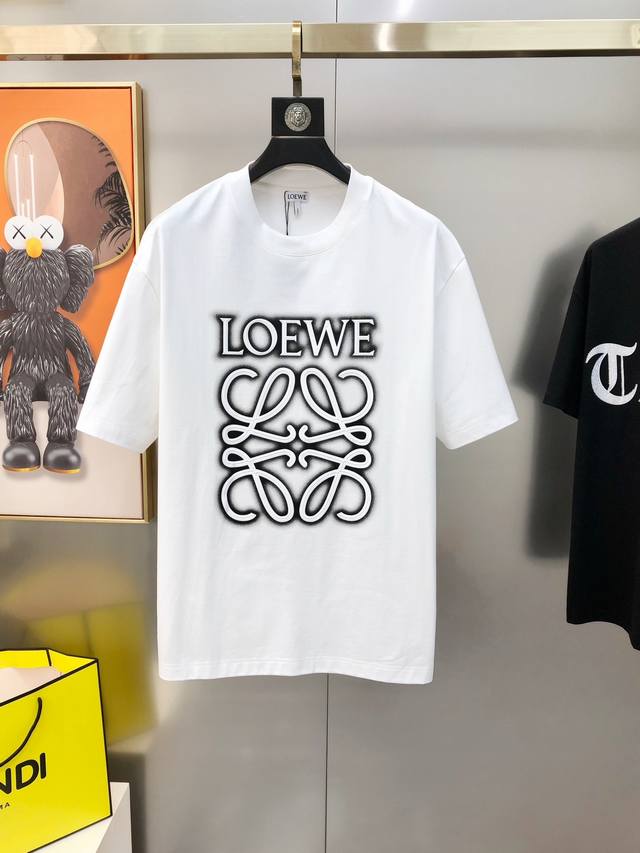 L*Ewe Roewe 2025 Spring/Summer New Arrival Men's Round Neck Short-Sleeve T-Shirt