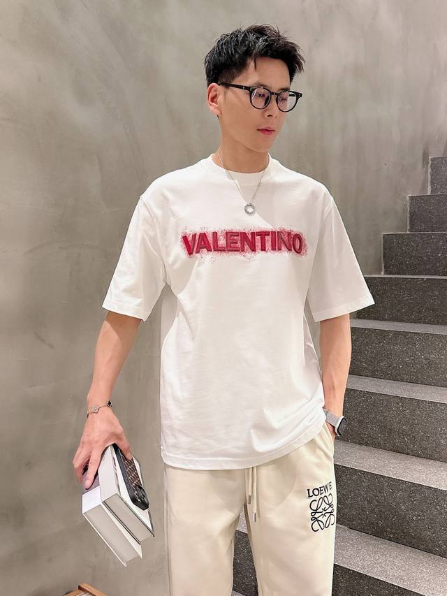 Vltn 2025 Spring/Summer New Arrival Round Neck Short-Sleeve T-Shirt - Exclusive