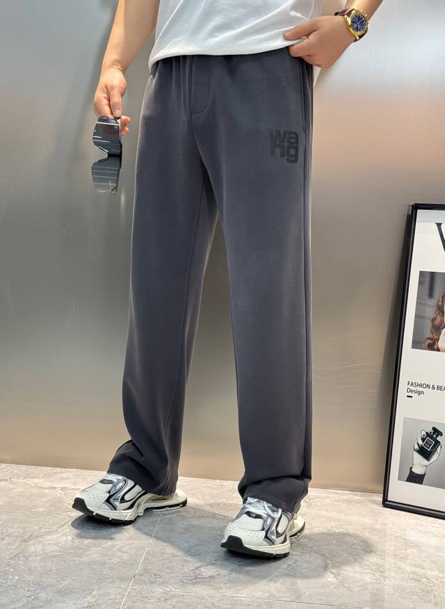 Wang*Alexander Wang 25S New Casual Pants. Straight-Leg Design. Made With Custom