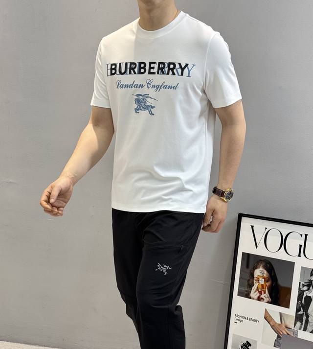 Bbr*Barbour-Lee 2025S New Short-Sleeve T-Shirt. Classic Warhorse On The Chest Pa