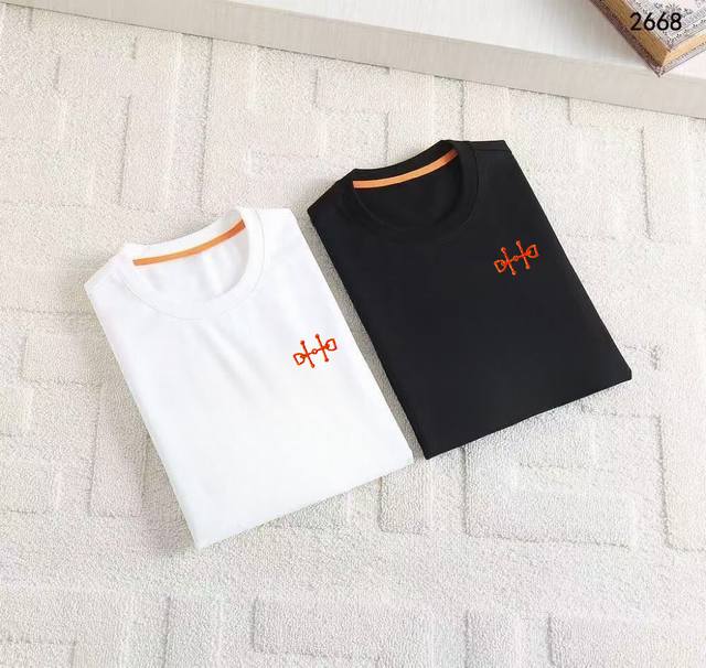 Herm S, 2025 Latest Short-Sleeve T-Shirt, Stylish And Fashionable, With Exquisit