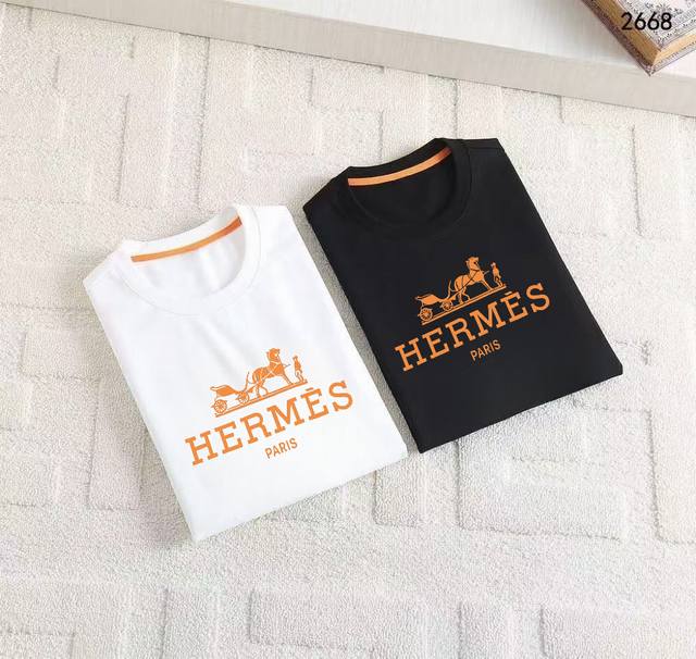 Herm S, 2025 Latest Short-Sleeve T-Shirt, Stylish And Fashionable, With A Delica