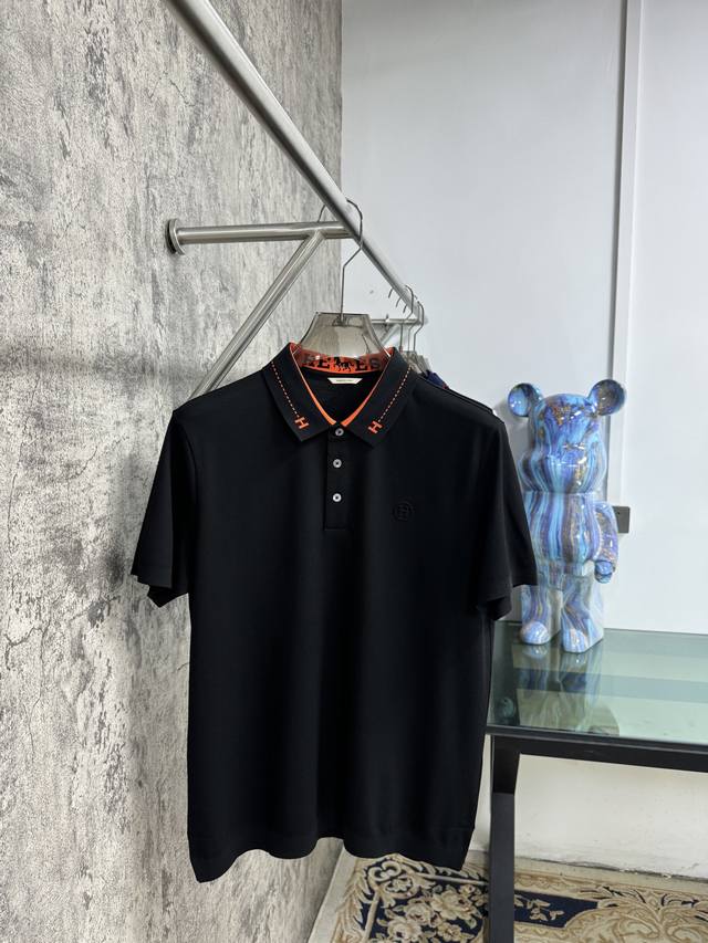 New Arrival 25Ss H-Brand Early Spring New Arrival Color-Woven Polo Shirt, Origin
