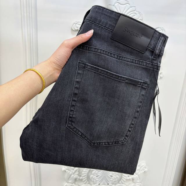 Ysl 2025 Spring/Summer New Arrival New Men's Jeans! Trade-Grade Oem Products, Ex
