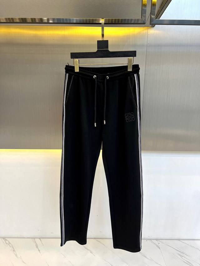 Loewe, 2025Ss Early Spring New Men's Casual Pants, Business Casual Style! Snug,