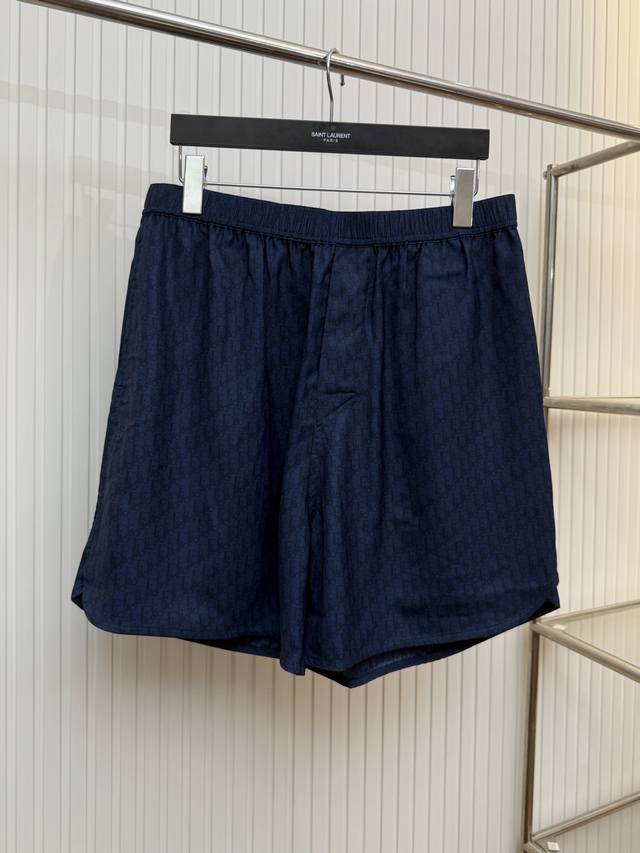 Dio Dior Silk-Cotton Blend Full-Print Jacquard Set Shorts Size: S M L Xl
