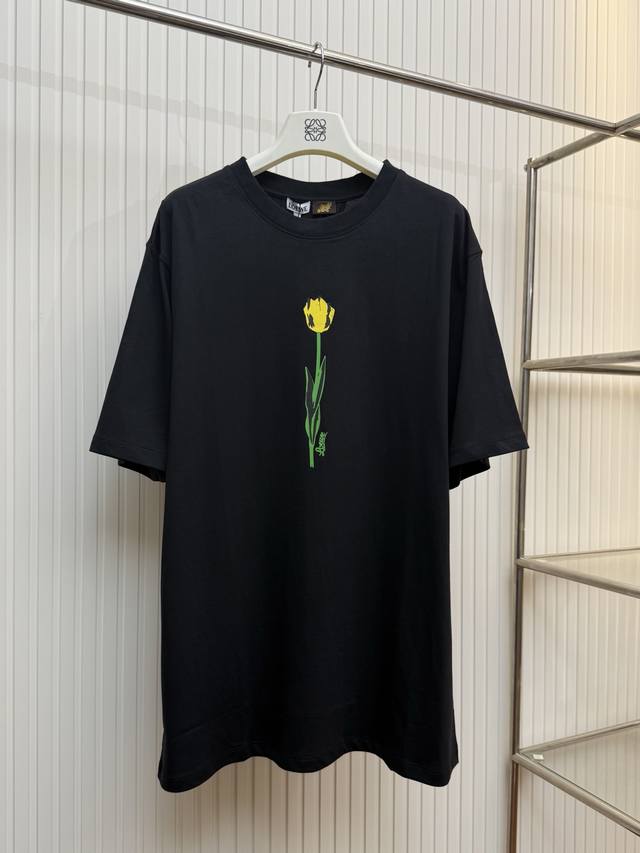 Loe Roewe 25Ss Floral Print Short-Sleeve T-Shirt Size: S M L