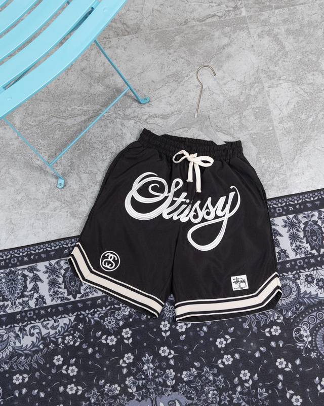 M383 Stussy Shorts Stussy Fw Summer Tour Edition With Large Letter Logo Embroide