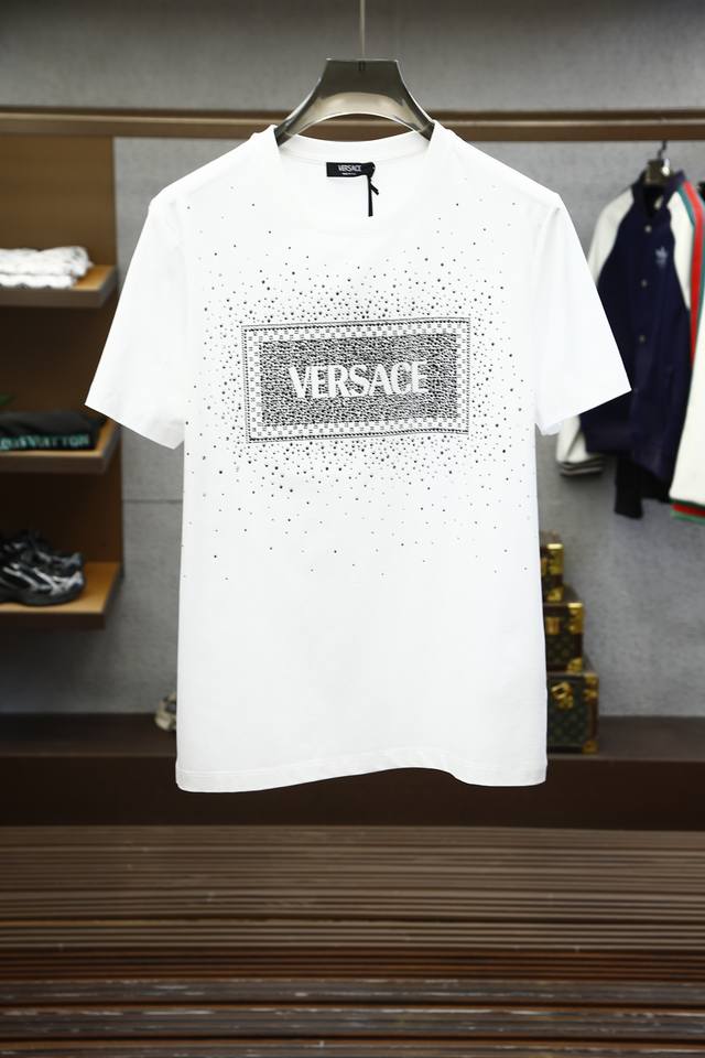 Versace Vers&Ace 2025 Spring/Summer New Arrival Brand Embroidered Logo + Crystal