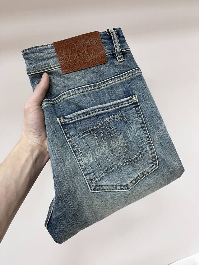 Dior Exclusive New Arrival Dior Men's Fashion Casual Denim Pants, High-End Europ