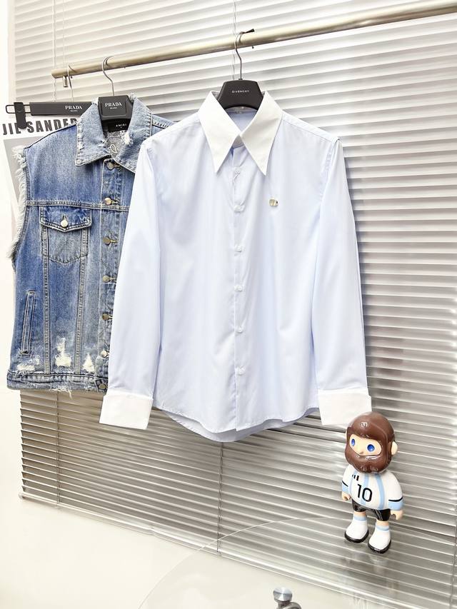 Christian Dior 2025 Men's Shirt, Business Casual Slim-Fit Shirt! Suitable For Bu