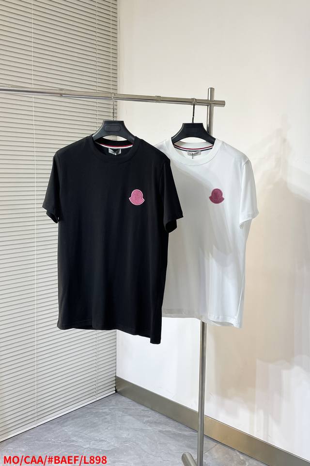 L898 Mo 2025 Spring/Summer New Arrival Letter Logo Round Neck Short-Sleeve T-Shi