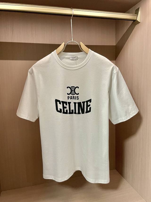Celine 2025 New Arrival Round Neck Short-Sleeve T-Shirt Premium Edition! Custom-