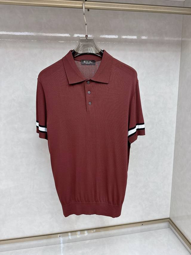 L P2550Ss New Spring/Summer Short-Sleeve Collared T-Shirt Polo, Highest Version