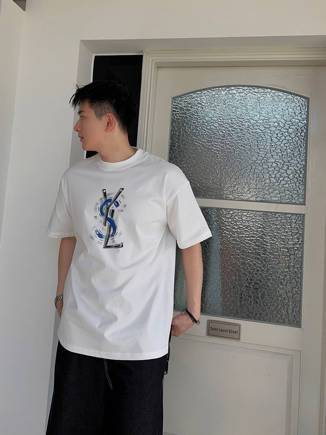 2025 Spring/Summer Saint Laurent Hand-Painted New Short-Sleeve Shirts Now Availa