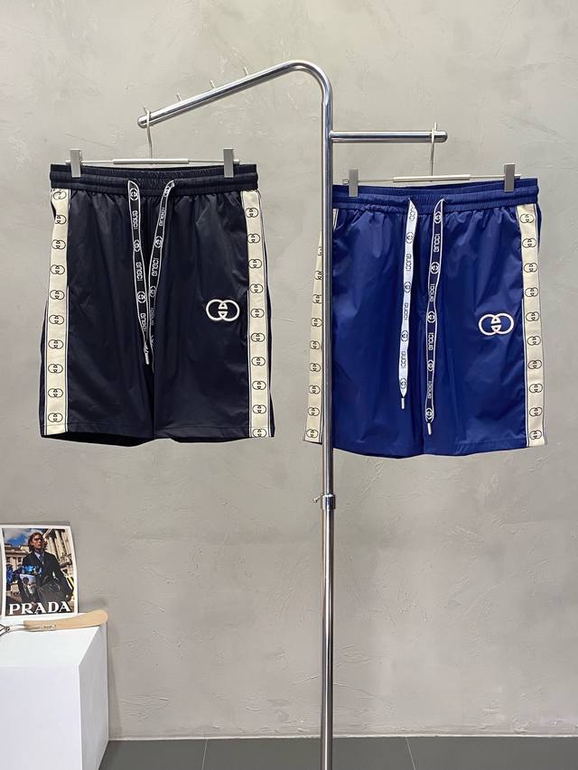 Gucci Exclusive New Casual Shorts High-End Version! Custom-Made Fabric For The B